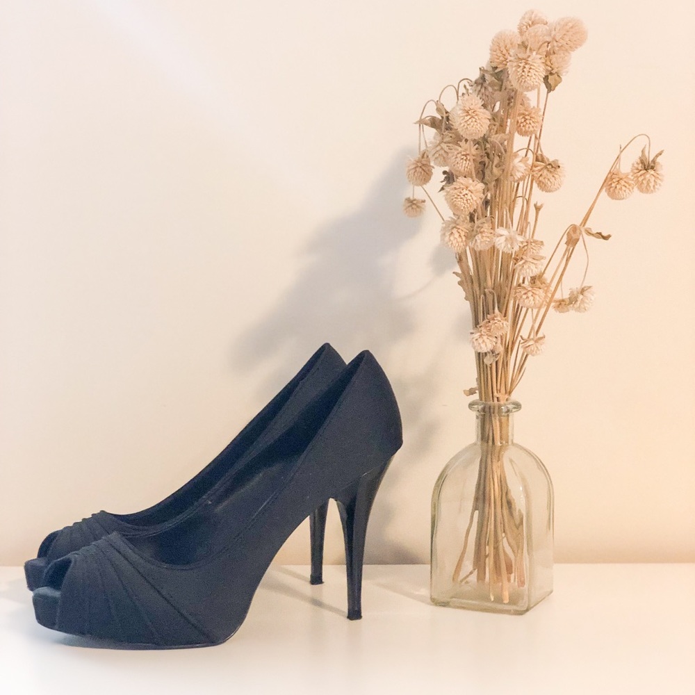 Zara Black Peep Toes